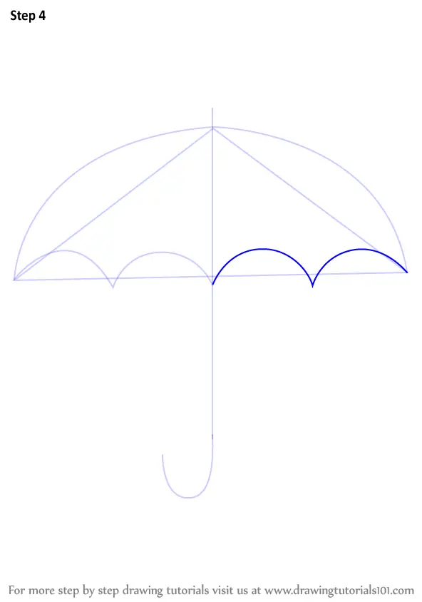 How to Draw an Umbrella | Umbrella drawing, Drawing tutorials for kids,  Drawing tutorial easy