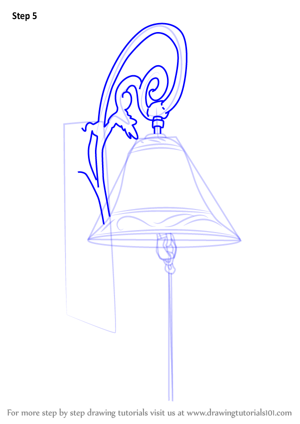 How to Draw Vintage Door Bell - Step 5