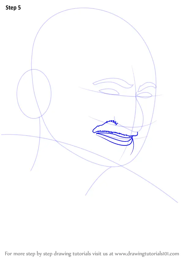 Sketch Mahatma Gandhi Png, Transparent Png - kindpng