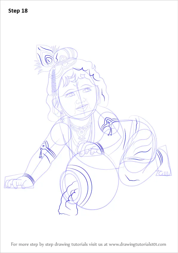 How to Draw Lord Krishna by mlspcart on DeviantArt