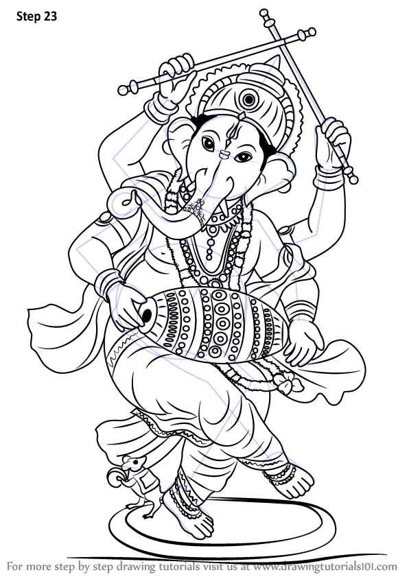 Freeclipart Ganesh - Ganesh Chaturthi Drawing Easy, HD Png Download -  kindpng-saigonsouth.com.vn