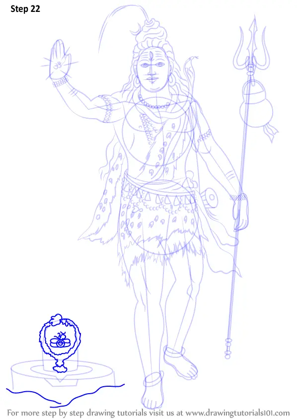 Lord Mahadev Drawing for Beginners Video | Lord Shiva drawing Step by Step  #lord_shiva_drawing | Drawings, Line drawing, Easy drawings