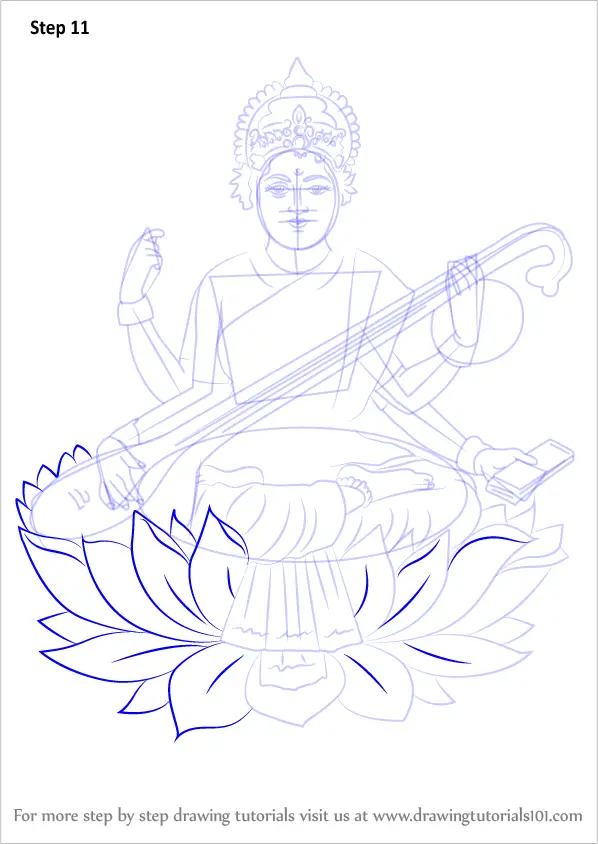 Saraswati Mata drawing with pencil 🌼🙏🏻 | Mata Saraswati drawing with  pencil 🌼🙏🏻 #myartchallenge﻿ #Saraswati #drawing #art #ramabiswasart | By  Rama Biswas ArtFacebook