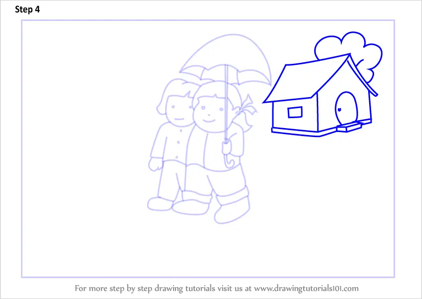 How to draw a rainy season - Brainly.in-saigonsouth.com.vn