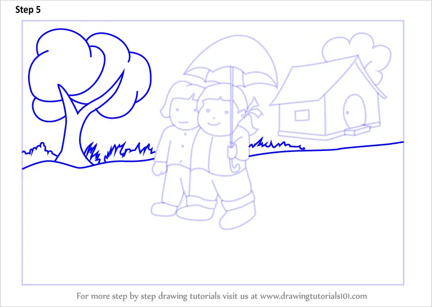 rainy season drawing. rainy day drawing | By Easy Drawing SA | Facebook-saigonsouth.com.vn