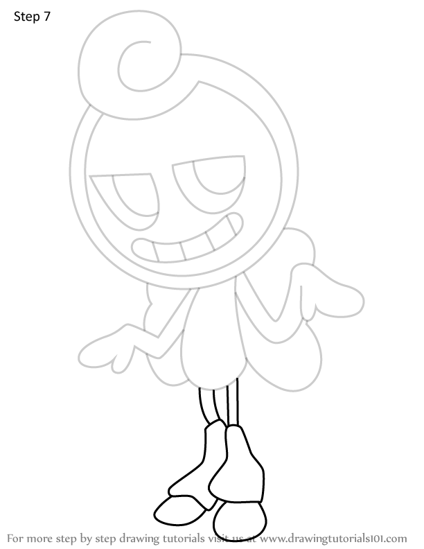 How to Draw Glisten from Dandy's World - Step 7
