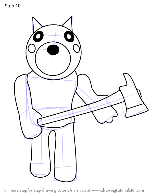 Desenhos para Colorir Roblox. Piggy, Doggy e outros