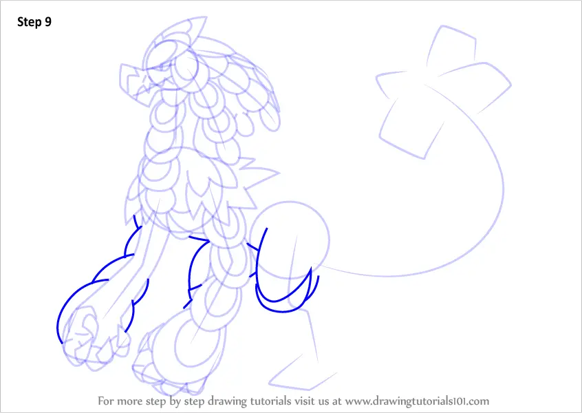 How to Draw Kommo-o from Pokemon Sun and Moon (Pokémon Sun and