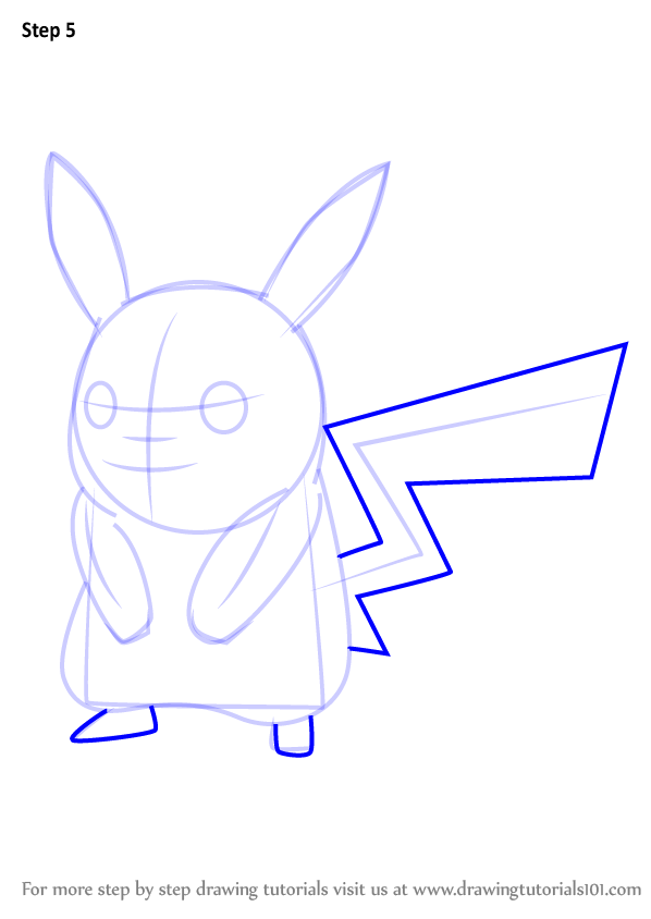 How to draw Pikachu step by step - Pokemon Go por Dibujos-Para