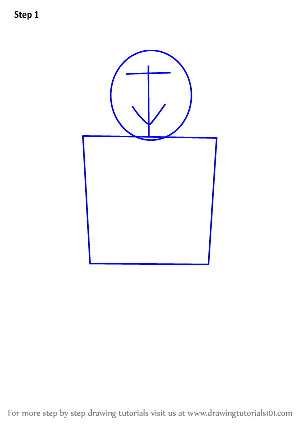 EASY How to Draw ROBLOX Noob 