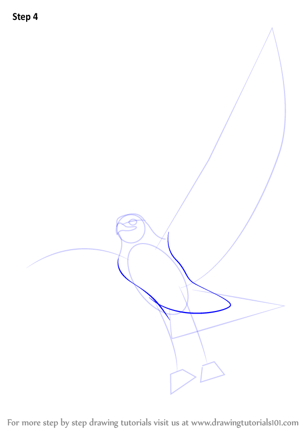 Learn How to Draw a Ferruginous Hawk (Bird of prey) Step by Step