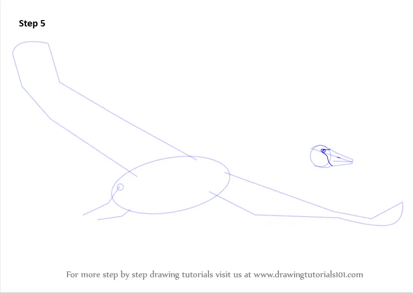 Download Learn How to Draw Trumpeter Swan in Flight (Birds) Step by ...