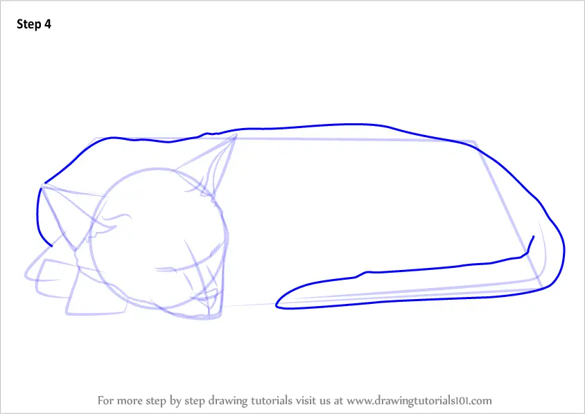 sleeping cat pencil sketch 3 by Panchuali on DeviantArt