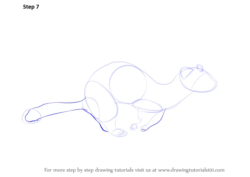 Learn How to Draw a Ferret (Farm Animals) Step by Step : Drawing Tutorials