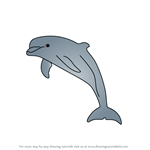 How to Draw a Bottlenose dolphin