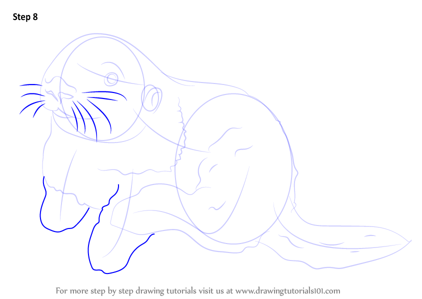 How To Draw A Sea Otter Easy