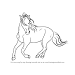 How to Draw a Barb horse
