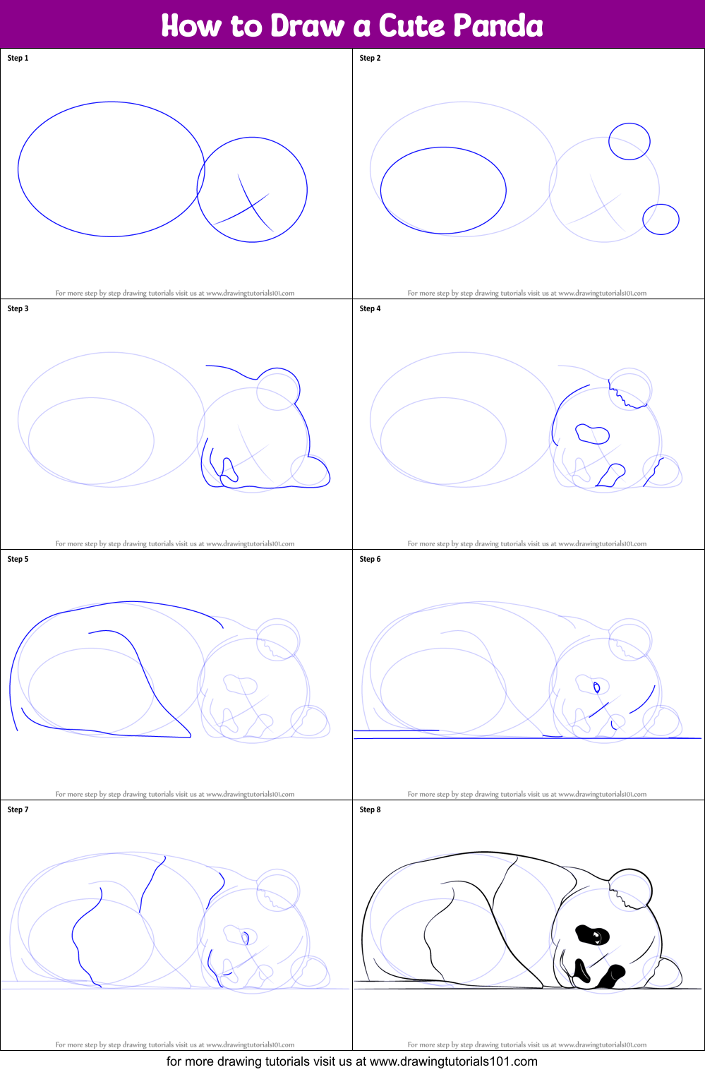 Orasnap: Cute Panda Drawing Easy Step By Step