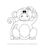 How to Draw a Cute Monkey Cartoon