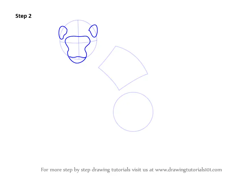 Learn How to Draw a Monkey (Zoo Animals) Step by Step : Drawing Tutorials