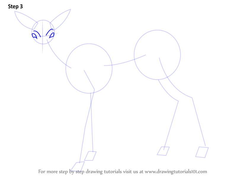 Learn How to Draw a Baby Deer aka Fawn (Zoo Animals) Step by Step