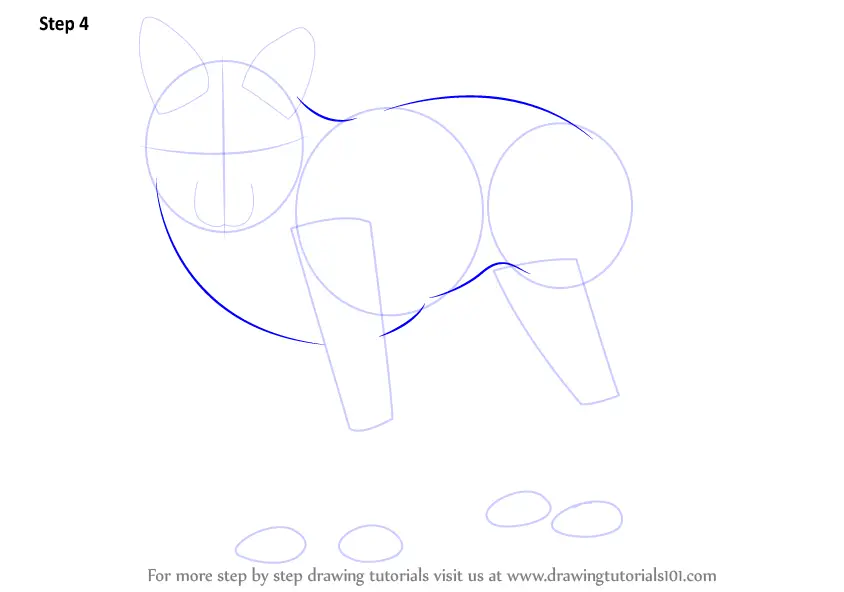 Learn How to Draw a Fox (Zoo Animals) Step by Step : Drawing Tutorials