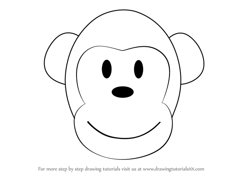 Monkey face cool sketch Stock Vector Image  Art  Alamy