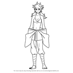 How to Draw Mez from Akame Ga Kill