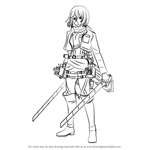 How to Draw Mikasa Ackerman from Attack on Titan