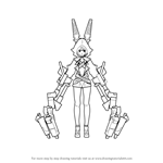 How to Draw Xnfe from Black Rock Shooter