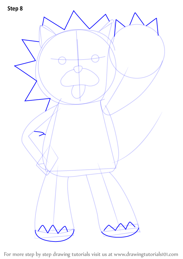 How to Draw Kon from Bleach (Bleach) Step by Step