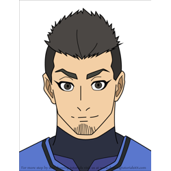 How to Draw Okuhito Iemon from Blue Lock