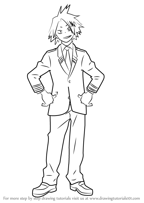 Learn How to Draw Denki Kaminari from Boku no Hero Academia (Boku no