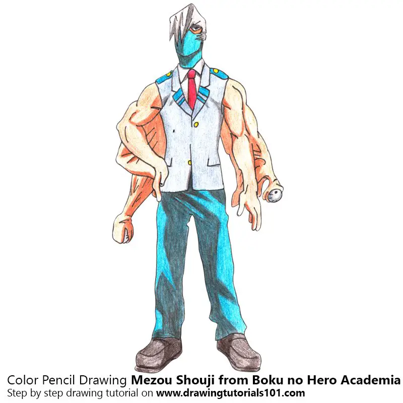 Mezou Shouji from Boku no Hero Academia Color Pencil Drawing