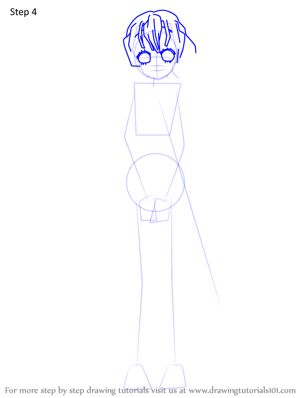 Step By Step How To Draw Mitsuri Kanroji From Demon Slayer 