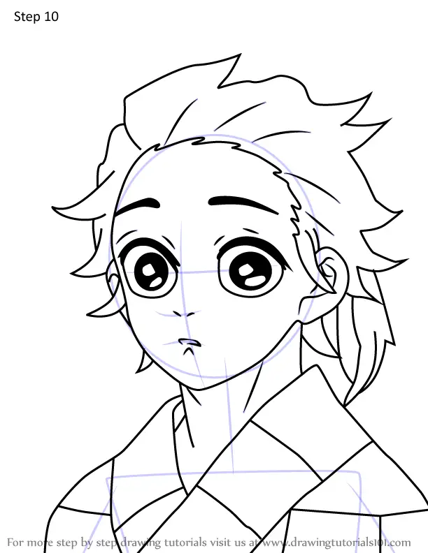 Learn How to Draw Sumiyoshi from Demon Slayer (Demon Slayer) Step by ...