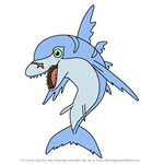 How to Draw Dolphmon from Digimon