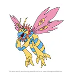 How to Draw Flymon from Digimon