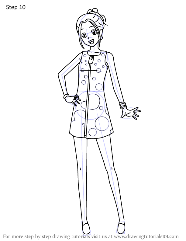 How to Draw Mimi Tachikawa from Digimon (Digimon) Step by Step ...