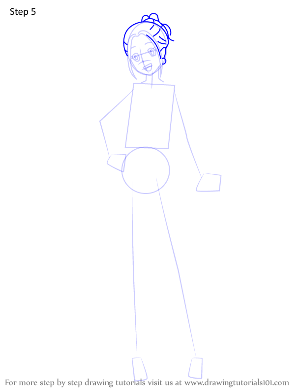 How to Draw Mimi Tachikawa from Digimon (Digimon) Step by Step ...