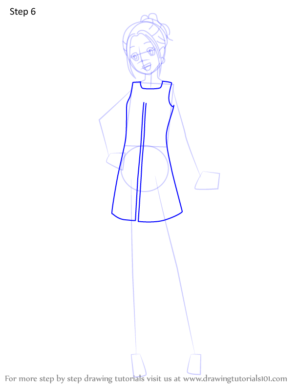 How to Draw Mimi Tachikawa from Digimon (Digimon) Step by Step ...