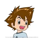 How to Draw Tai Kamiya's Son from Digimon