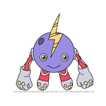 How to Draw Thundermon from Digimon