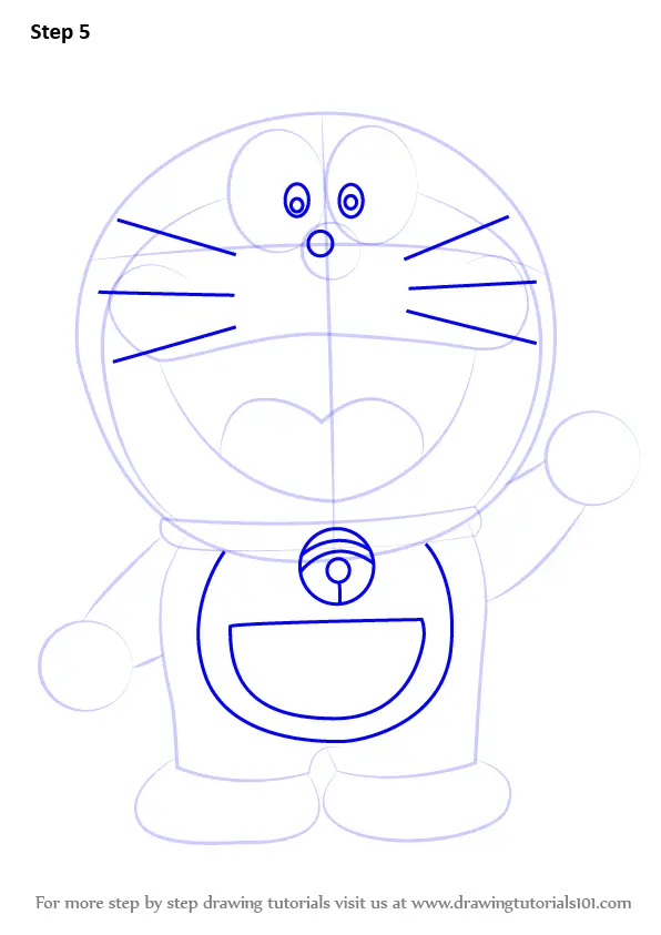 How to Draw Doraemon Easy  doraemon drawing step by step  Easy drawing  ideas for beginners  YouTube