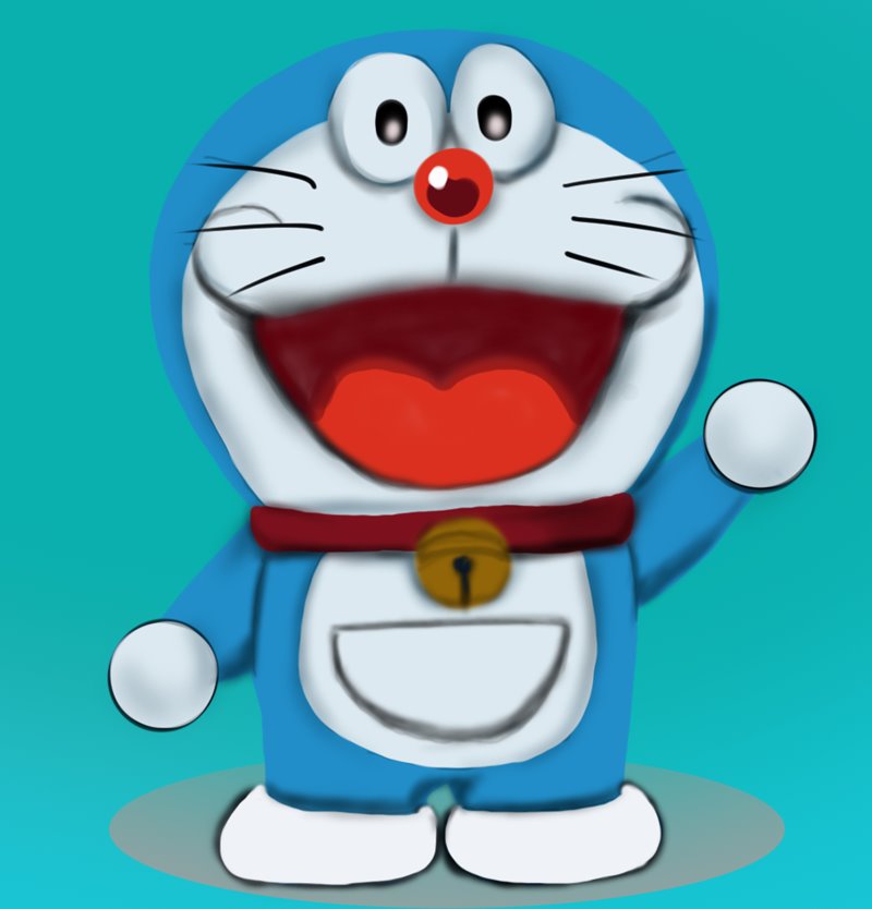 Doraemon Coloring Page | Easy Drawing Guides