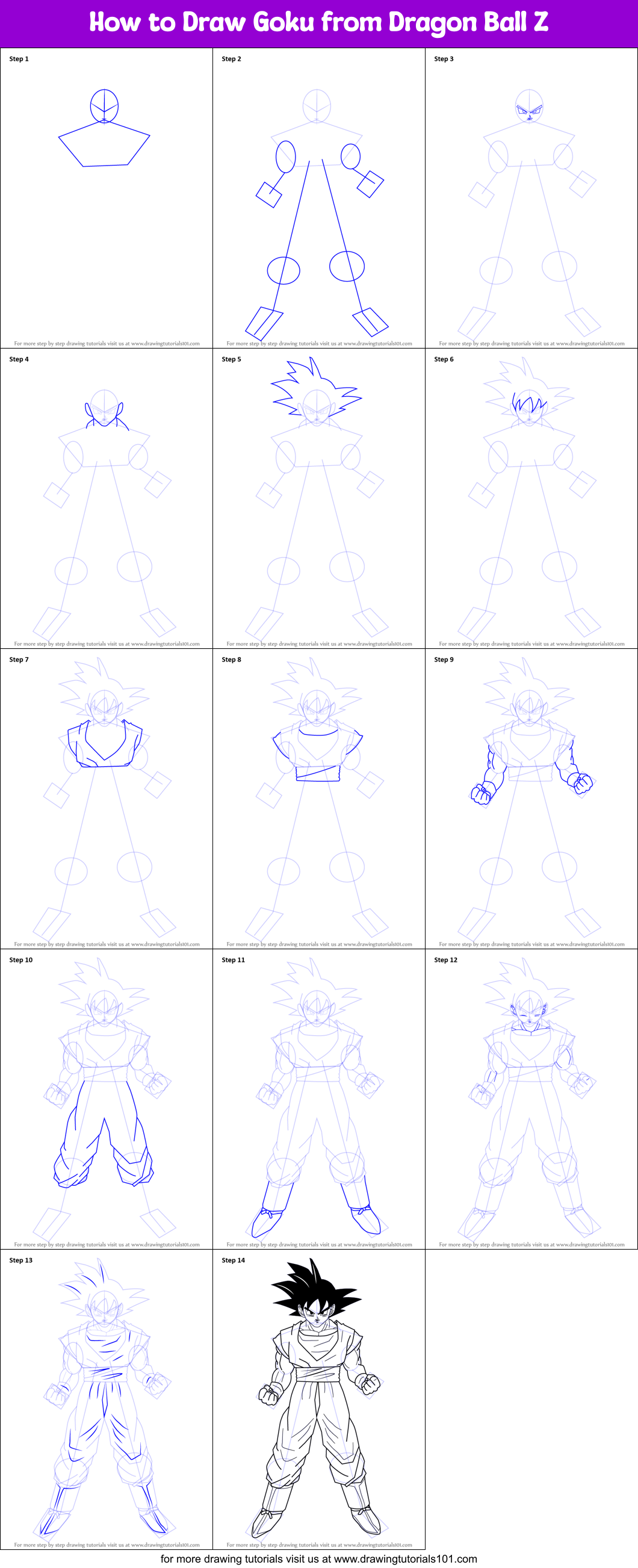  How To Draw Goku Step By Step in the world Learn more here 