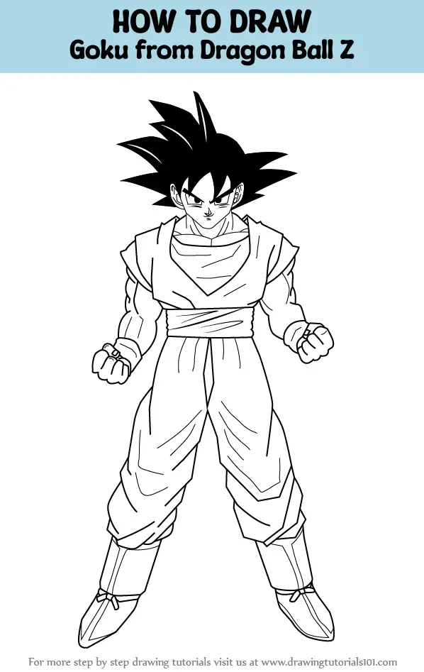How to Draw Goku Ultra Instinct - Really Easy Drawing Tutorial