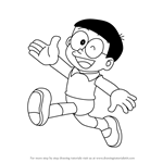 How to Draw Nobita from Doraemon