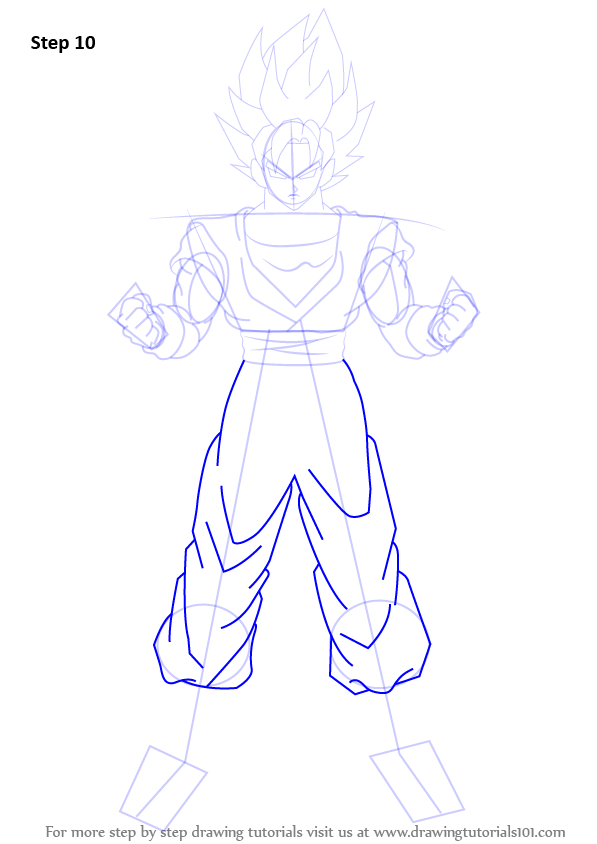 dragonballzokey: Dragon Ball Drawing Full Body / Goku Super Saiyan