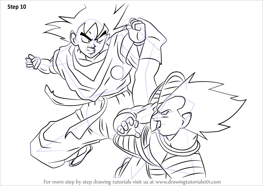 Trends Ideas Dragon Ball Z Goku And Vegeta Drawing.
